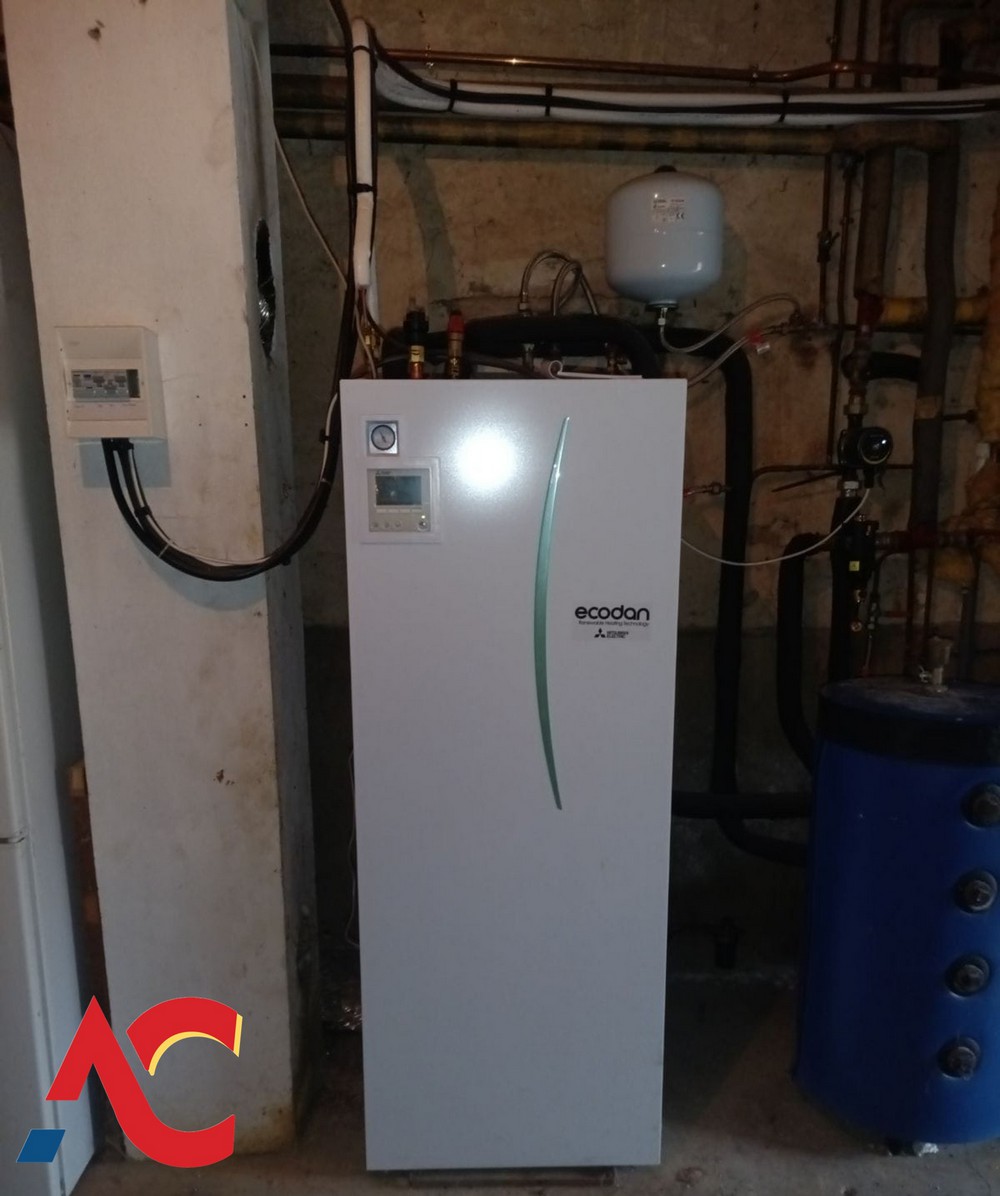 Installation d’une pompe à chaleur air/eau dédiée au chauffage à Trilport.